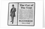 Ad For Blenheim Overcoats For Men/1905 by Anonymous