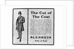 Ad For Blenheim Overcoats For Men/1905 by Anonymous