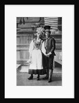 Swedish Couple Wearing Traditional Wedding Outfits by Anonymous