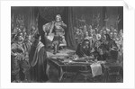 Oliver Cromwell Refusing Crown of England by Anonymous