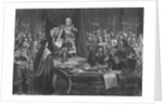 Oliver Cromwell Refusing Crown of England by Anonymous