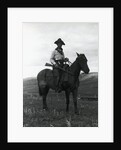 Cowboy on Horseback with Rifle by Anonymous