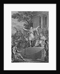 Engraving of Lucius Junius Brutus Declaring the New Roman Republic by Anonymous