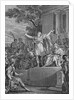 Engraving of Lucius Junius Brutus Declaring the New Roman Republic by Anonymous