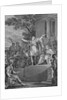 Engraving of Lucius Junius Brutus Declaring the New Roman Republic by Anonymous