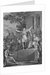 Engraving of Lucius Junius Brutus Declaring the New Roman Republic by Anonymous