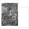 Engraving of Lucius Junius Brutus Declaring the New Roman Republic by Anonymous