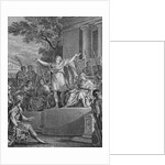 Engraving of Lucius Junius Brutus Declaring the New Roman Republic by Anonymous