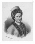 Lithograph Portrait of Jean-Jacques Rousseau in Armenian Costume by Anonymous