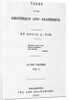 Title Page of Poe's Tales of the Grotesque and Arabesque by Anonymous