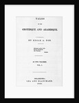 Title Page of Poe's Tales of the Grotesque and Arabesque by Anonymous