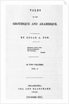 Title Page of Poe's Tales of the Grotesque and Arabesque by Anonymous