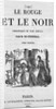 Title Page From "Le Rouge Et Le Noir" by Anonymous