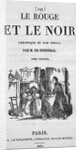 Title Page From "Le Rouge Et Le Noir" by Anonymous