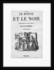 Title Page From "Le Rouge Et Le Noir" by Anonymous