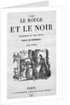 Title Page From "Le Rouge Et Le Noir" by Anonymous