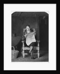 A Man Seated and Reading the Newspaper by Anonymous
