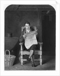 A Man Seated and Reading the Newspaper by Anonymous