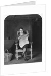 A Man Seated and Reading the Newspaper by Anonymous