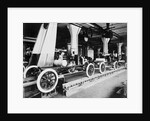 View of Assembly Line in Early Automobile Factory by Anonymous