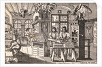 Men Working in Printing Press Production by Anonymous