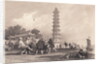 Chinese Men Playing Badminton by Anonymous