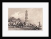 Chinese Men Playing Badminton by Anonymous