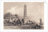 Chinese Men Playing Badminton by Anonymous