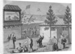Community Members Engaged in Flying Kite by Anonymous