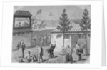 Community Members Engaged in Flying Kite by Anonymous