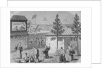 Community Members Engaged in Flying Kite by Anonymous