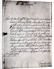 Letter in Script by Anonymous