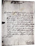 Letter in Script by Anonymous