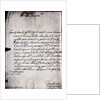 Letter in Script by Anonymous