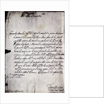 Letter in Script by Anonymous