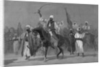 Muhammad on Horseback with Followers by Anonymous