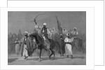 Muhammad on Horseback with Followers by Anonymous