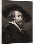 Flemish Painter Peter Paul Rubens Wearing Hat by Anonymous