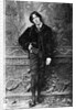 Oscar Wilde Leaning Against Wall by Anonymous