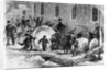 Children Making a Giant Snowball by Anonymous