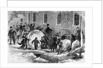 Children Making a Giant Snowball by Anonymous