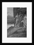 Engraving of Druids Offering Human Sacrifice by A. de Neuville