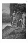 Engraving of Druids Offering Human Sacrifice by A. de Neuville