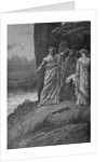 Engraving of Druids Offering Human Sacrifice by A. de Neuville