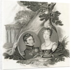 Portrait of Princess Charlotte and Prince Leopold by Anonymous