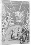 Engraving of Pochontas begging for life of Captain John Smith by Anonymous