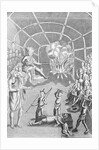 Engraving of Pochontas begging for life of Captain John Smith by Anonymous