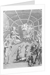 Engraving of Pochontas begging for life of Captain John Smith by Anonymous