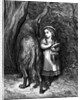 Engraving of Little Red Riding Hood with the Wolf by Anonymous