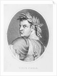 Oval Illustrated Portrait of Titus Caesar by Anonymous
